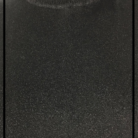 JONES NY Sleeveless, Black w Gold Shimmer TrtlNck - Picture 6 of 6